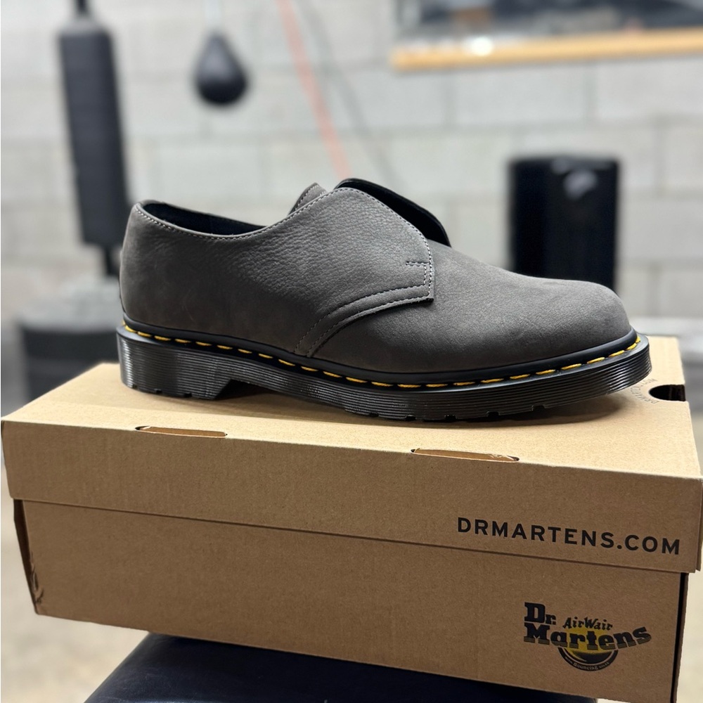 Dr. Martens Gunmetal 1461 Laceless Buttersoft Oxfords